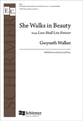She Walks in Beauty SATB choral sheet music cover